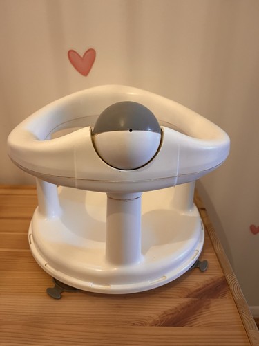 White and grey baby bath - white,
