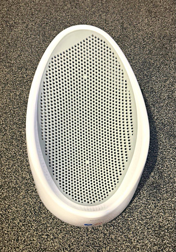 White perforated plastic - white,