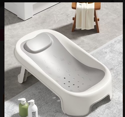 Foldable baby bath support - bath,