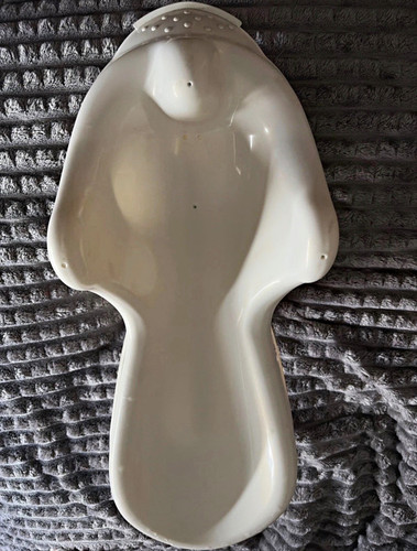 White baby bath seat - baby, support